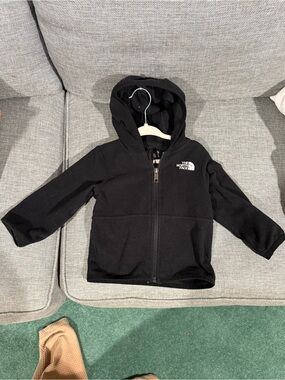 The North Face Black Kids Hooded Fleece Jacket
